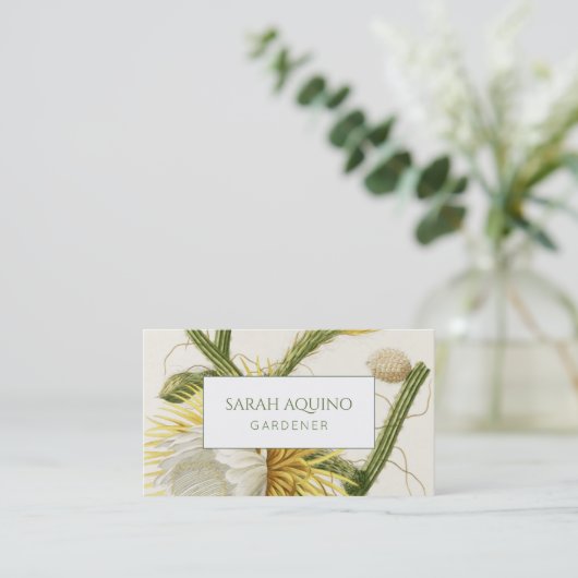 Gardener Flowering Cactus Visitekaartje (Staand voorkant)