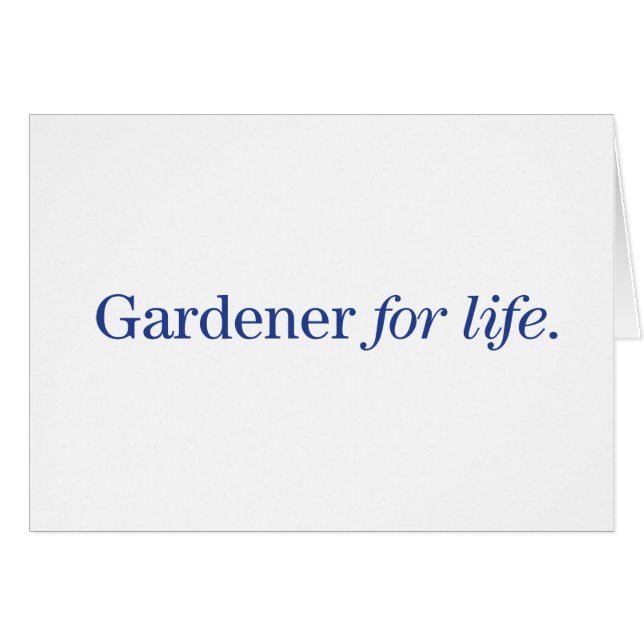 Gardener for Life (Voorkant Horizontaal)