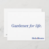 Gardener for Life Briefkaart (Voorkant / Achterkant)