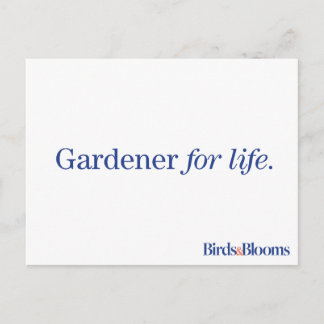 Gardener for Life Briefkaart