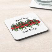 Gardener Funny Weed em en Reap Bier Onderzetter (Linkerzijde)