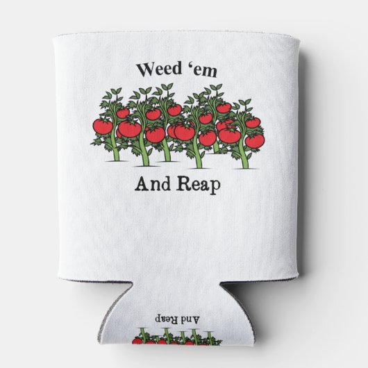 Gardener Funny Weed em en Reap Blikjeskoeler (Achterkant)