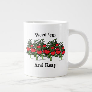 Gardener Funny Weed em en Reap Grote Koffiekop