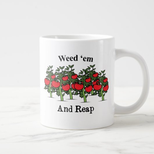 Gardener Funny Weed em en Reap Grote Koffiekop (Rechts)