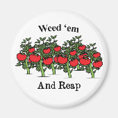 Gardener Funny Weed em en Reap Magneet (Voorkant)