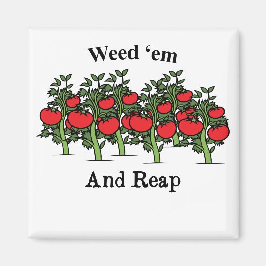 Gardener Funny Weed em en Reap Magneet (Voorkant)