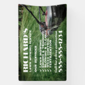 Gardener gazon zorg en onderhoud banner (Verticaal)