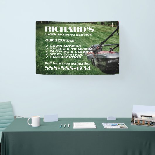 Gardener gazon zorg en onderhoud banner (Beurs)