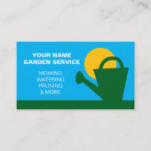 Gardener gazon zorg visitekaartje sjabloon (Voorkant)