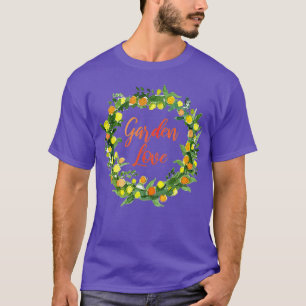 Gardener gift Floral Wreath Florist Women Girls T-shirt
