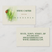 Gardener, Green Life ECO BIO Florist Visitekaartje (Voorkant / Achterkant)