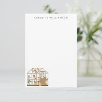 Gardener Greenhouse Illustration Personalized Name