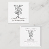 Gardener Landscaper Fruit Tree Branch Vierkante Visitekaartje (Voorkant / Achterkant)