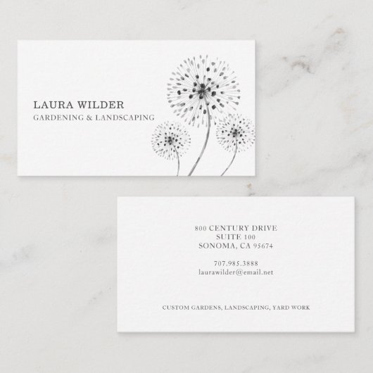 Gardener Landscaper Visitekaartje (Voorkant / Achterkant)