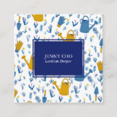 Gardener Landscaping Gardening Modern Cool Vierkante Visitekaartje (Voorkant)