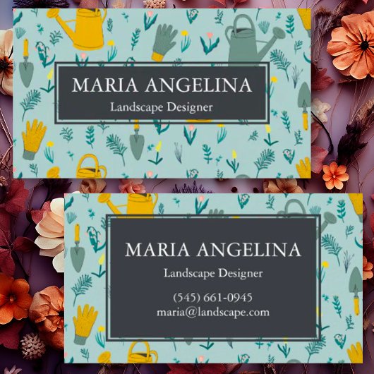 Gardener Landscaping Gardening Modern Cool Visitekaartje