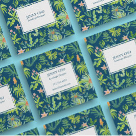 Gardener Landscaping Gardening Planten Modern Cool Vierkante Visitekaartje