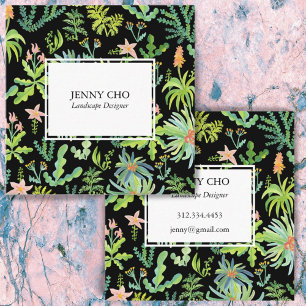 Gardener Landscaping Gardening Planten Modern Cool Vierkante Visitekaartje