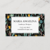 Gardener Landscaping Gardening Planten Modern Cool Visitekaartje (Achterkant)