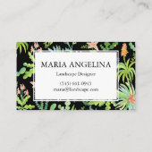 Gardener Landscaping Gardening Planten Modern Cool Visitekaartje (Achterkant)