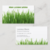 Gardener/Landscaping Grass, Foto-Visitekaartje Visitekaartje (Voorkant / Achterkant)