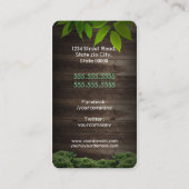 Gardener/Landscaping/Lawn Services Visitekaartje (Achterkant)