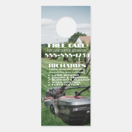 Gardener Lawn Care and Maintenance Door Hanger