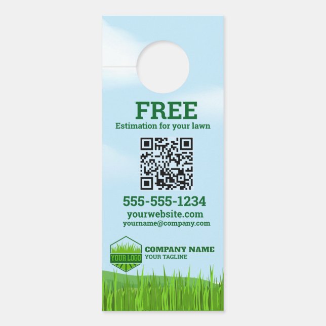 Gardener Lawn Care and Maintenance Door Hanger (Voorkant)