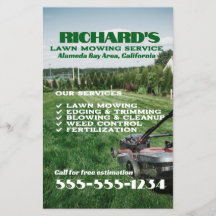 Gardener Lawn Care en onderhoud Flyer
