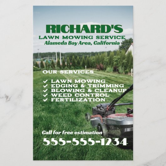 Gardener Lawn Care en onderhoud Flyer (Voorkant)