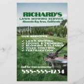 Gardener Lawn Care en onderhoud Flyer (Achterkant)