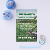 Gardener Lawn Care en onderhoud Flyer (Enkel)