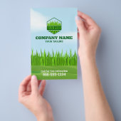 Gardener Lawn Care en onderhoud Flyer (Hand)