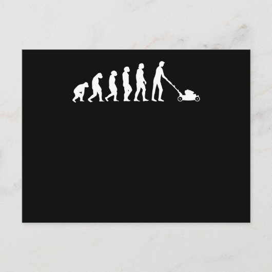 Gardener Lawn Mower Evolution Briefkaart (Voorkant)