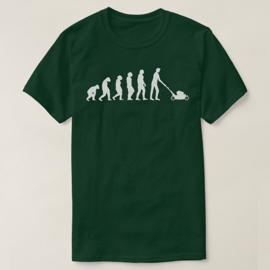 Gardener Lawn Mower Evolution T-shirt (Design voorkant)