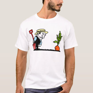 Gardener met wortel t-shirt