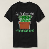Gardener Micro Farming Healthy Microgreens T-shirt (Design voorkant)