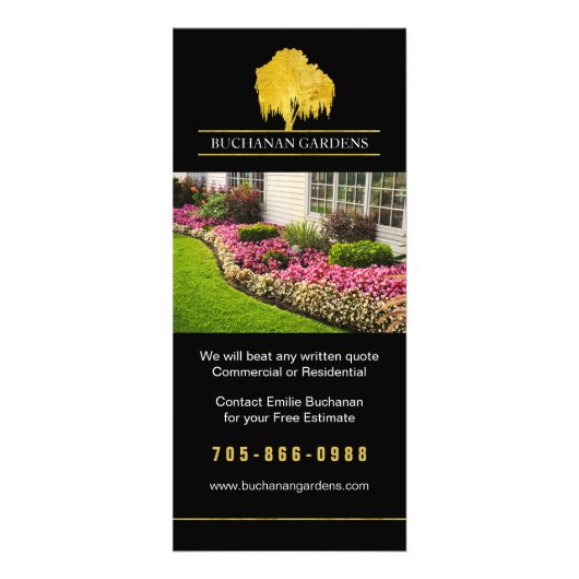Gardener prijslijst Flyer Reclamekaart (Voorkant)