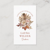 Gardener Rustic Floral Visitekaartje (Voorkant)