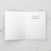 Gardener Sage Advice for Joy and Cheer Feestdagen Kaart (Binnen)