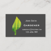 Gardener-service modern bladontwerp visitekaartje (Voorkant)