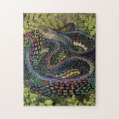 Gardener Snake Studie voorbij de huid Puzzle Legpuzzel (Verticaal)