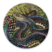 Gardener Snake Study Beyond Skin Keramische Knop (Voorkant)