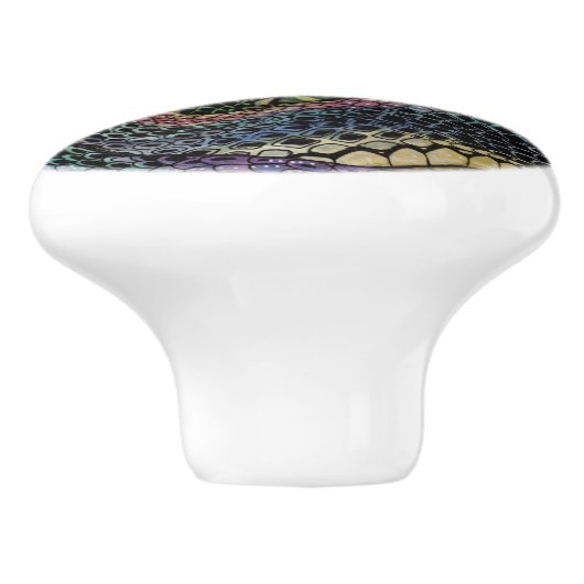 Gardener Snake Study Beyond Skin Keramische Knop (Zijkant)