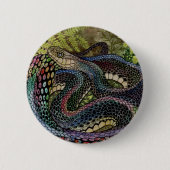 Gardener Snake Study Beyond Skin Ronde Button 5,7 Cm (Voorkant)