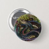 Gardener Snake Study Beyond Skin Ronde Button 5,7 Cm (Voorkant /achterkant)