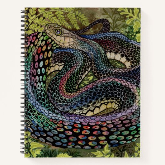Gardener Snake Study Beyond Skin sketchbook Notitieboek (Voorkant)