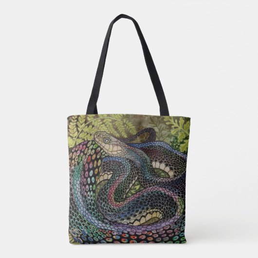 Gardener Snake Study Beyond Skin Tote Bag (Achterkant)