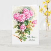 Gardener Theenmaal Floral Roses Birthday Kaart (Gele Bloem)