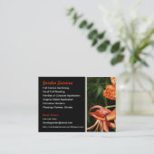 Gardener Tiger Lily Floral Visitekaartje (Staand voorkant)